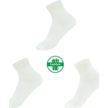 Dámské ponožky Dámské bambusové termoponožky bílá ( 3 pár v balení ) Barva: Bílá, Velikost: 37-42