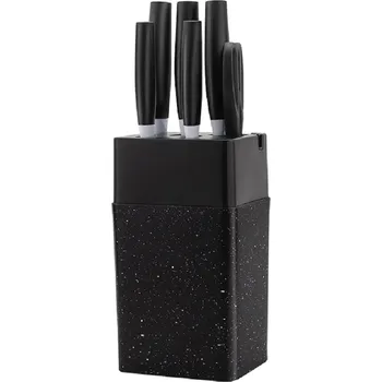 Kuchyňský nůž Haus Roland Sada kuchyňských nožů se stojanem 7 ks, černé Haus Roland