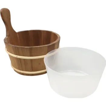 Sauna Vědro dřevěné s plastovou výplní