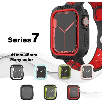 Příslušenství k chytrým hodinkám Obal Na Hodinky Apple Watch 7 41 Mm Barva: Bílo-Černá