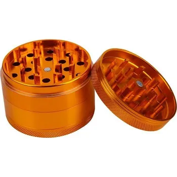 WeedShop Kovová drtička dvoudílná průměr 50 mm - různé barvy Barva: Oranžová