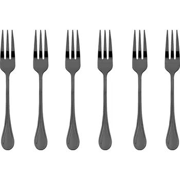 Příbor Sambonet Dezertní vidličky Rock PVD Black, 6 ks 52762KA5