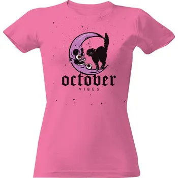 Dámské tričko Tričko s potiskem October vibes dámské