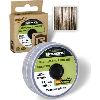 Šňůrka Radical WaryCarp Link Coated 25 20m 0,65mm 11,3kg/25lbs