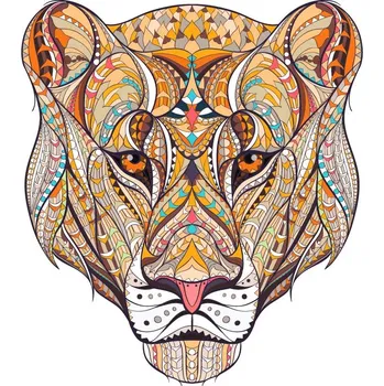 3D puzzle Dřevěné puzzle Leopard/M