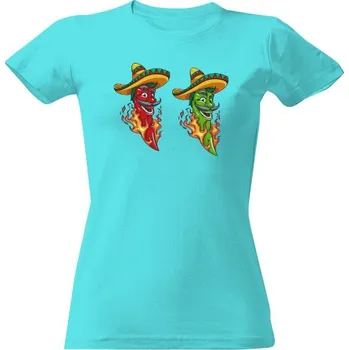 Dámské tričko Tričko s potiskem Chilli duet dámské