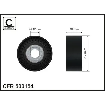 Napínací kladka, žebrovaný klínovy řemen CAFFARO 500154