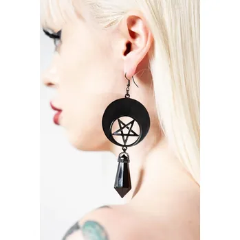 Náušnice náušnice KILLSTAR - Crescent Charm - Black