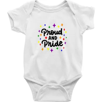 Kojenecký body Proud and pride hvězdy - Body kojenecké s krátkým rukávem - Krátký r. 12-18 měs ( Bílá )