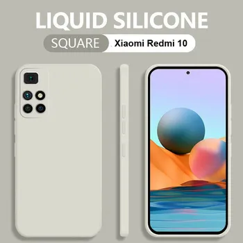 Pouzdro na mobilní telefon Barevný Silikonový Obal Na Xiaomi Redmi 10 Barva: Smetanová