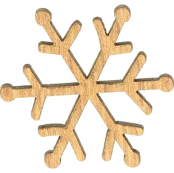 Vánoční dekorace Naše galanterie Sněhová vločka A 3cm