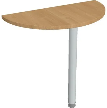 Kancelářský vozík HOBIS přídavný stůl zakončovací oblouk - GP 80, dub + doprava zdarma