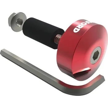 Motodoplněk OXFORD závaží řídítek BARENDS červené elox, pár