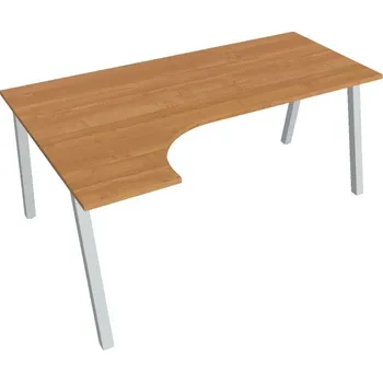 Kancelářský vozík HOBIS kancelářský stůl tvarový, ergo pravý - UE A 1800 P, olše + doprava zdarma