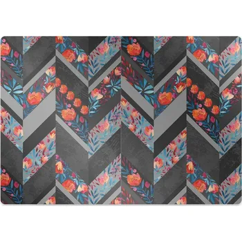 Podložka pod nábytek Ochranná podložka pod židli květiny rybí