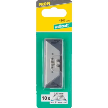 Pracovní nůž Wolfcraft 10 x profesionální trapézové čepele 4307000