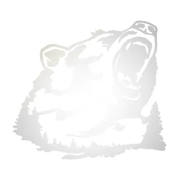 Samolepící dekorace SAMOLEPKA Krajina hory 032 pravá les s medvědem (82 - odrazková reflexní bílá) NA AUTO, NÁLEPKA, FÓLIE, POLEP, TUNING, VLASTNÍ TEXT, TISK, AUTOSAMOLEPKY.cz, POLEPY, OBRÁZEK, LOGO, SAMOLEPKY