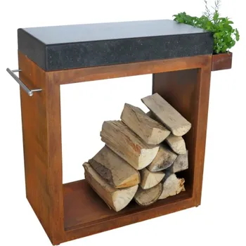 Zahradní stůl ARTISS Stůl Corten velký 80 x 45 x 91 cm - žula