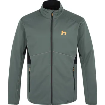 Pánská větrovka Pánská běžecká bunda Hannah NORDIC balsam green/anthracite - Zelená, S