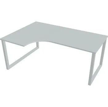 Kancelářský vozík HOBIS kancelářský stůl tvarový, ergo pravý - UE O 1800 60 P, šedá + doprava zdarma