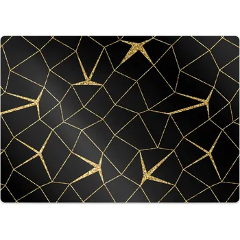 Podložka pod nábytek Ochranná podložka pod židli Mosaic zlato a černé