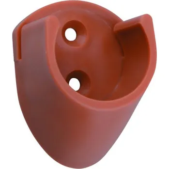 Nábytkové kování Strong Držák šatní tyče kruhové plast 25 mm olše