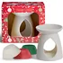 Aroma lampa Yankee Candle Vánoční dárková sada aromalampa + 3 ks vonný vosk