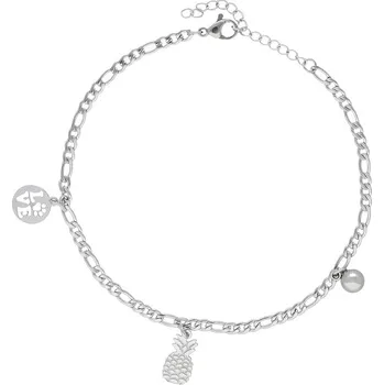 Náramek Doria Náramek na nohu s ananasem z oceli G490