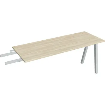 Kancelářský vozík HOBIS přídavný stůl do úhlu - UE A 1600 RU, hloubka 60 cm, akát + doprava zdarma