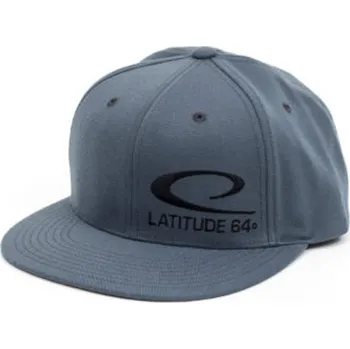 Disc golf Latitude 64º Kšiltovka s výšivkou Snapback Šedá (discgolf) (Super kšiltovka od L64)