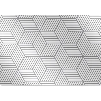 Podložka pod nábytek Podložka pod kolečkovou židli 3D šedá kostka