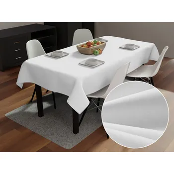 ubrus Velký bavlněný obdélníkový ubrus MONI MO-039 Bílý 180x240 cm