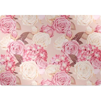 Podložka pod nábytek Ochranná podložka pod židli Růže a hortenzií