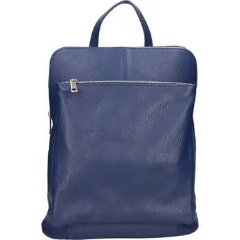 Městský batoh Dámská kožená batůžko-kabelka Italia Ella - modrá