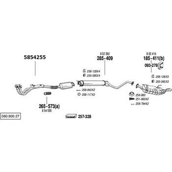 Katalyzátor katalyzátor výroba TPC Bosal 5854255