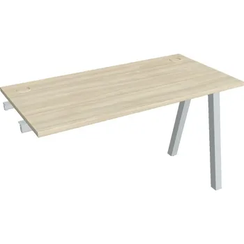 Kancelářský vozík HOBIS přídavný stůl rovný - UE A 1200 R, hloubka 60 cm, akát + doprava zdarma