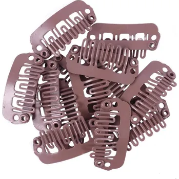 Clip in sponka 24 mm - světle hnědá