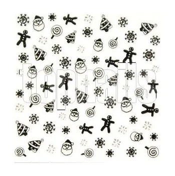 samolepka Vánoční samolepky - CHRISTMAS 25 black