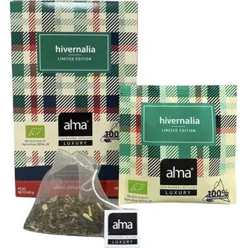 Nápoj Alma HIVERNALIA sypaný bylinný čaj v pyramidách, 20 sáčků
