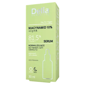 Pleťové sérum Delia normalizační obličejové sérum s niacinamidem, 30 ml