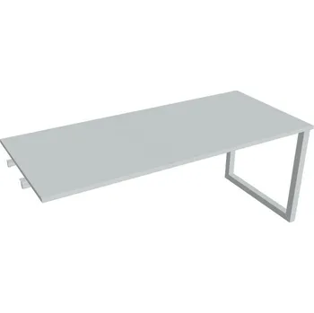 Kancelářský vozík HOBIS přídavný jednací stůl rovný - UJ O 1800 R, šedá + doprava zdarma