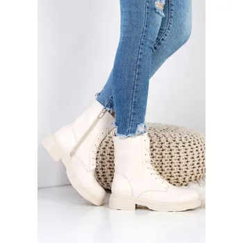 Dámská zimní obuv SEASTAR Béžové kotníkové boty YK08BE Velikost: 36