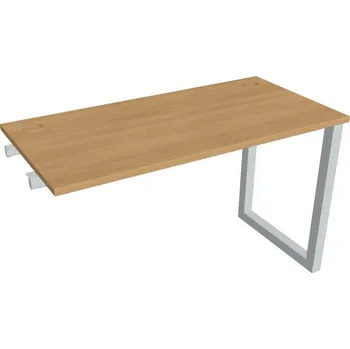 Kancelářský vozík HOBIS přídavný stůl rovný - UE O 1200 R, hloubka 60 cm, dub + doprava zdarma