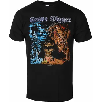 Tričko metal pánské Grave Digger - RHEINGOLD - PLASTIC HEAD - PH12019 - S