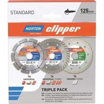 Sada diamantových kotoučů Norton Clipper 125x22,23 mm