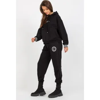 Dámská souprava volného střihu s mikinou SONIA černá