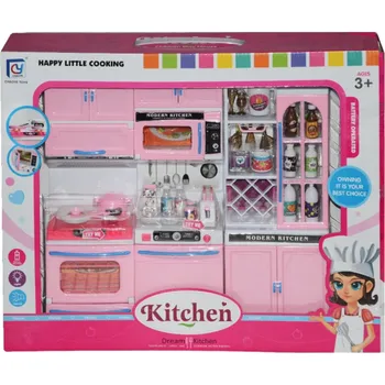 Domeček pro panenku Velký kuchyňský set se světlem a zvuky