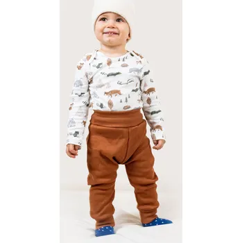 AND Dětské tepláčky - hnědá, 9-12 m