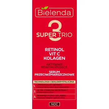 Pleťové sérum Bielenda Super Trio pleťové sérum proti vráskám, 30 ml