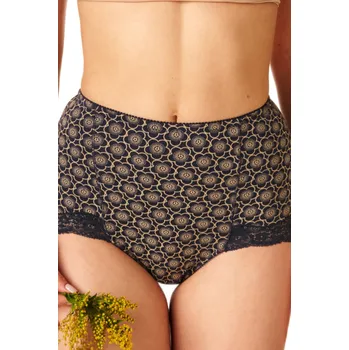 Dámské spodní prádlo Dámské kalhotky LPM 753 B22 béžovo-černá S